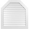 Ekena Millwork Octagonal Top Surface Mount PVC Gable Vent: Functional, w/ 3-1/2"W x 1"P Standard Frame, 36"W x 38"H GVPOT36X3801SF - alternate 1